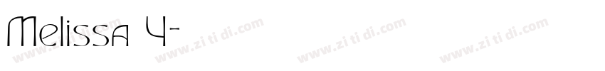 Melissa 4字体转换